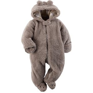 Baby boy Carter’s Sherpa bear bunting suit